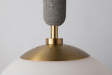 Lighting - Pendant Brielle 1 Light Large Pendant // Aged Brass 