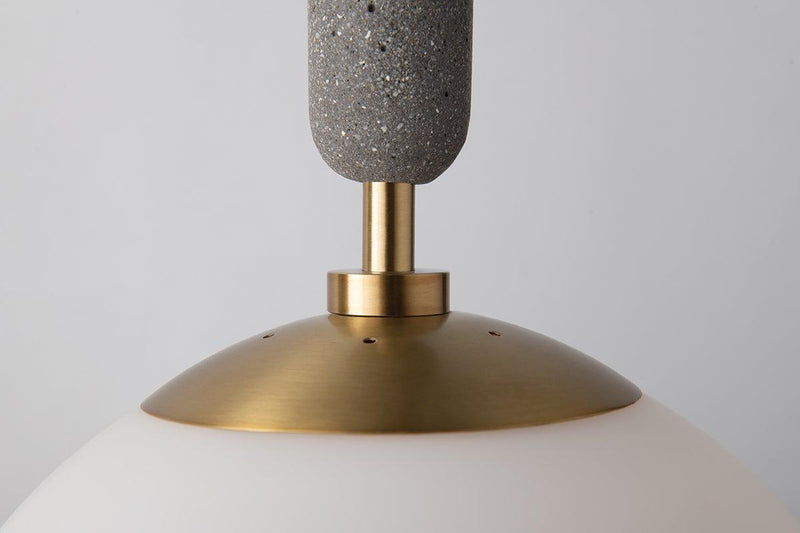 Lighting - Pendant Brielle 1 Light Large Pendant // Aged Brass 