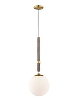 Lighting - Pendant Brielle 1 Light Large Pendant // Aged Brass 