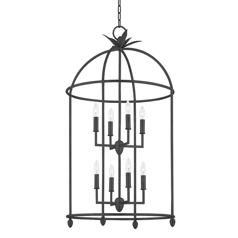 Lighting - Pendant Brooks 8 Light Pendant // Black Iron 