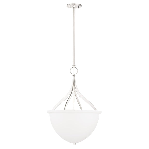 Lighting - Pendant Browne 3 Light Pendant // Polished Nickel 