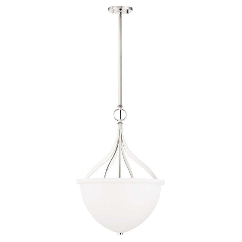 Lighting - Pendant Browne 3 Light Pendant // Polished Nickel 