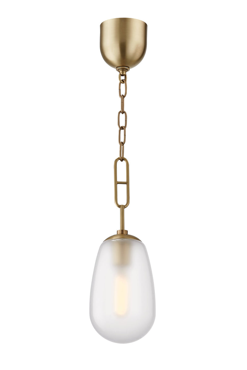 Lighting - Pendant Bruckner 1 Light Small Pendant // Aged Brass 