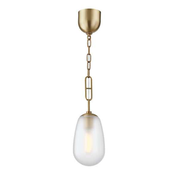 Lighting - Pendant Bruckner 1 Light Small Pendant // Aged Brass 