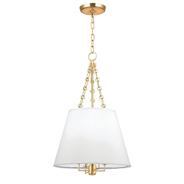 Lighting - Pendant Burdett 4 Light Pendant // Aged Brass 