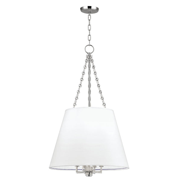 Lighting - Pendant Burdett 8 Light Pendant // Polished Nickel 