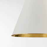 Lighting - Pendant Burnbay 1 Light Pendant // Aged Brass // Large 