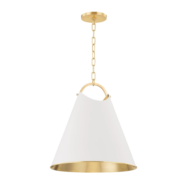 Lighting - Pendant Burnbay 1 Light Pendant // Aged Brass // Large 