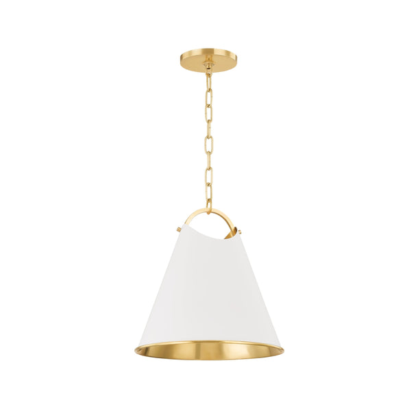 Lighting - Pendant Burnbay 1 Light Pendant // Aged Brass // Small 