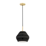 Lighting - Pendant Calverton 1 Light Pendant // Aged Brass & Black 