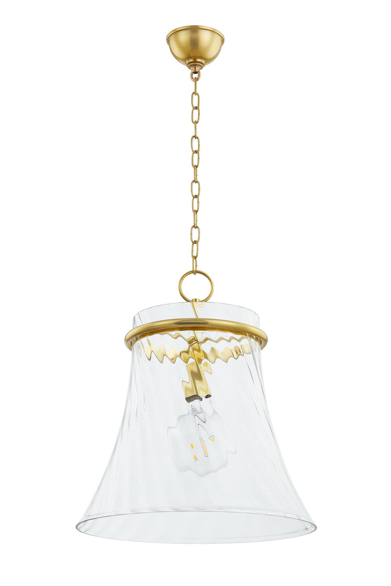 Lighting - Pendant Cantana 1 Light Pendant // Aged Brass // Small 