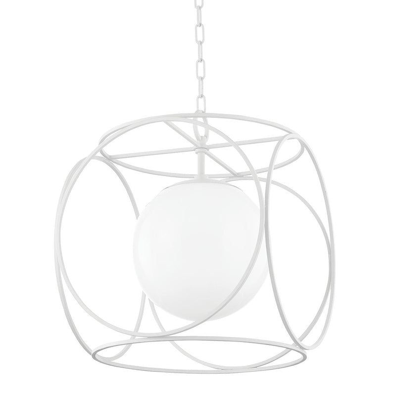 Lighting - Pendant Claire 1 Light Large Pendant // Textured White 