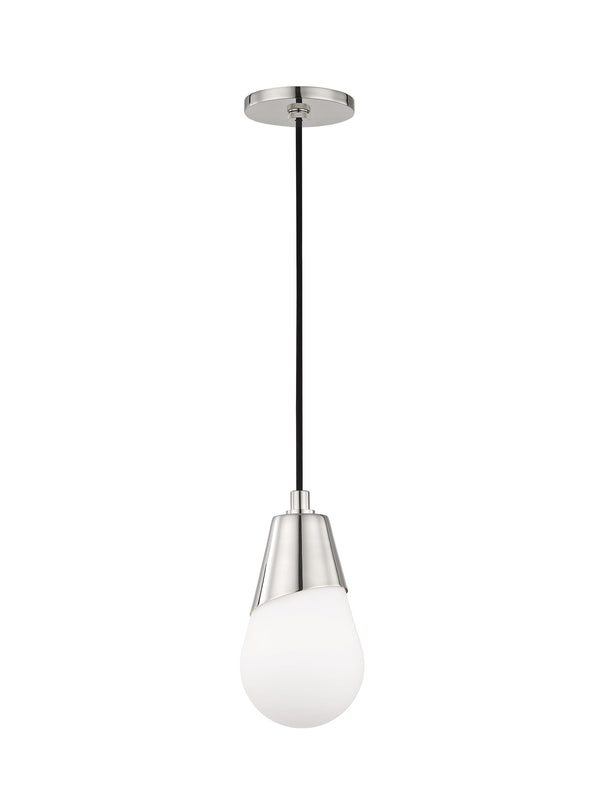 Lighting - Pendant Cora 1 Light Pendant // Polished Nickel 