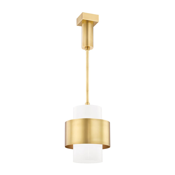 Lighting - Pendant Corinth 1 Light Small Pendant // Aged Brass 