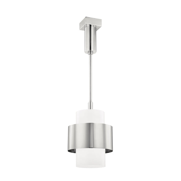 Lighting - Pendant Corinth 1 Light Small Pendant // Polished Nickel 