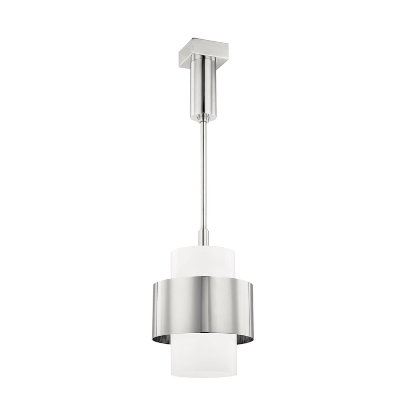 Lighting - Pendant Corinth 1 Light Small Pendant // Polished Nickel 