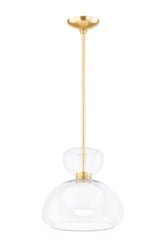 Lighting - Pendant Cortney 1 Light Pendant // Aged Brass 