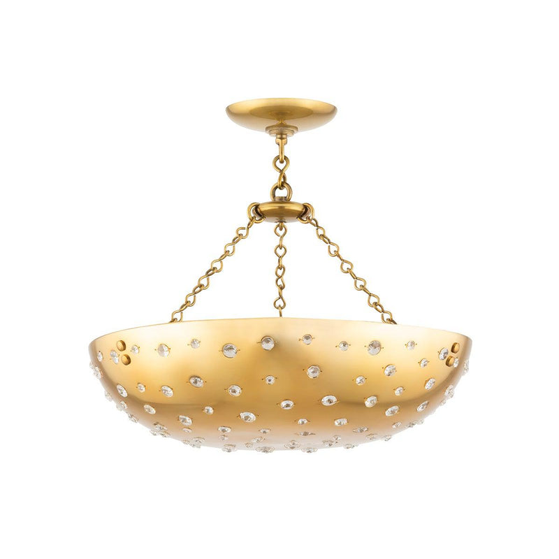 Lighting - Pendant Dalton 4 Light Small Pendant // Aged Brass 