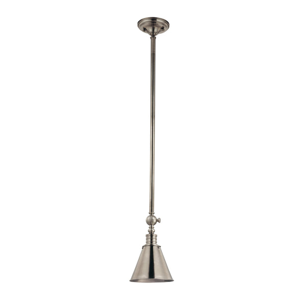 Lighting - Pendant Darien 1 Light Pendant // Historic Nickel // Large 