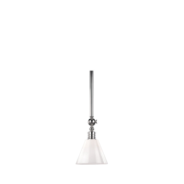 Lighting - Pendant Darien 1 Light Pendant // Polished Nickel 