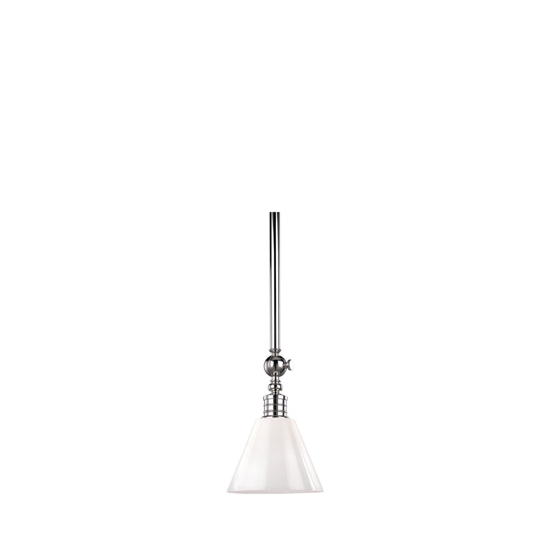 Lighting - Pendant Darien 1 Light Pendant // Polished Nickel 