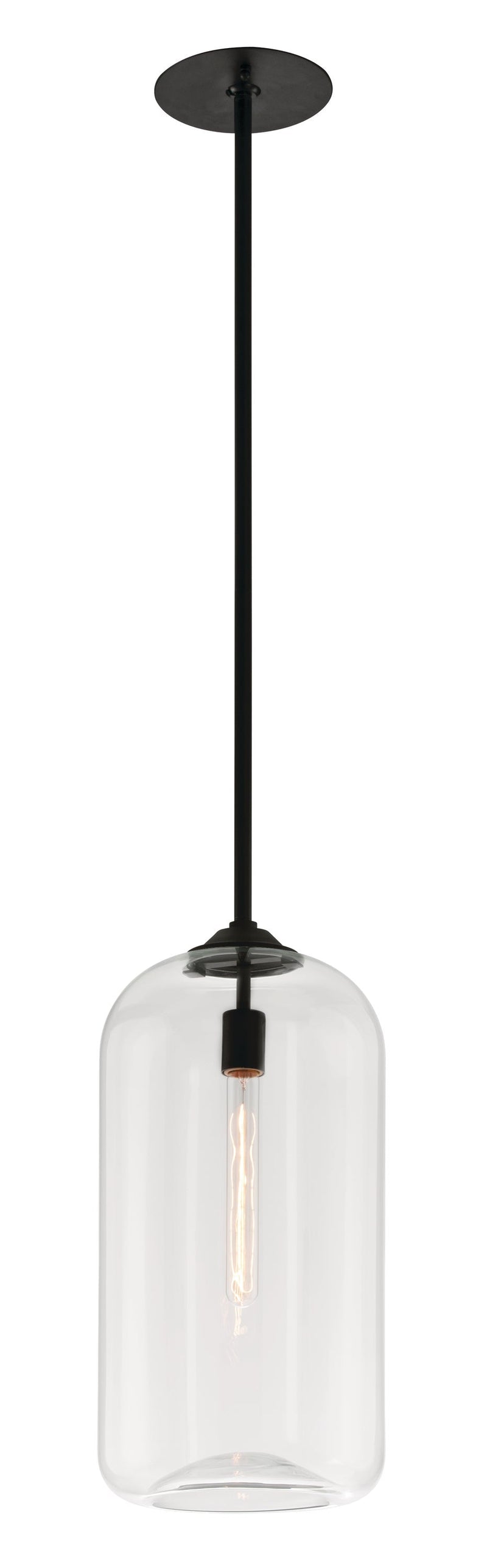 Lighting - Pendant District 1lt Pendant Large // Satin Black // Small 