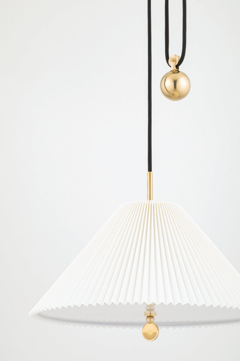 Lighting - Pendant Dorset 1 Light Pendant // Aged Brass 