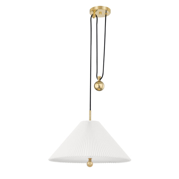 Lighting - Pendant Dorset 1 Light Pendant // Aged Brass 