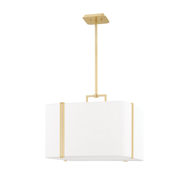 Lighting - Pendant Downing 4 Light Large Pendant // Aged Brass 