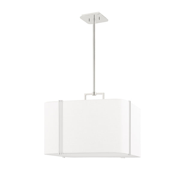 Lighting - Pendant Downing 4 Light Large Pendant // Polished Nickel 