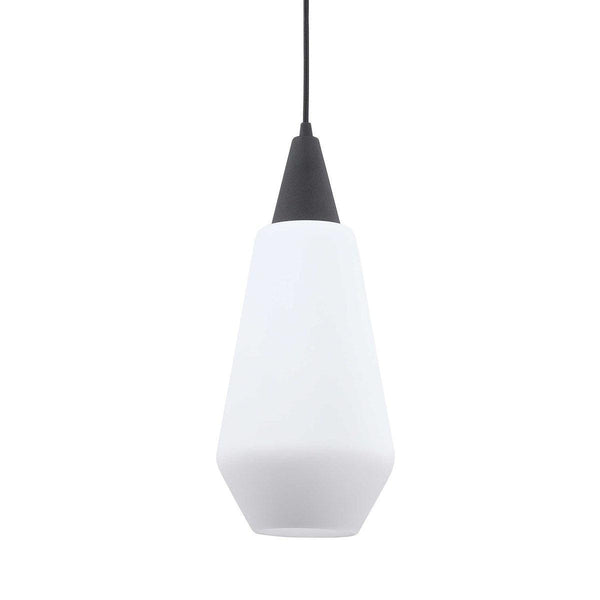  Eichler Single Light Mini Pendant // Black & Opal 