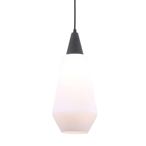  Eichler Single Light Mini Pendant // Black & Opal 