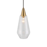  Eichler Single Light Mini Pendant // Brass & Glass 