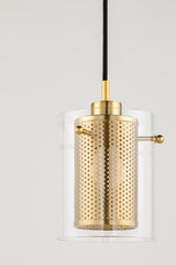 Lighting - Pendant Elanor 1 Light Pendant // Aged Brass 