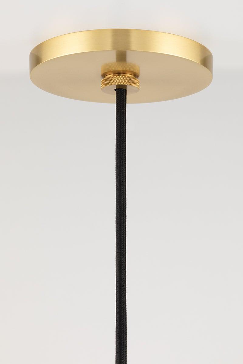 Lighting - Pendant Elanor 1 Light Pendant // Aged Brass 