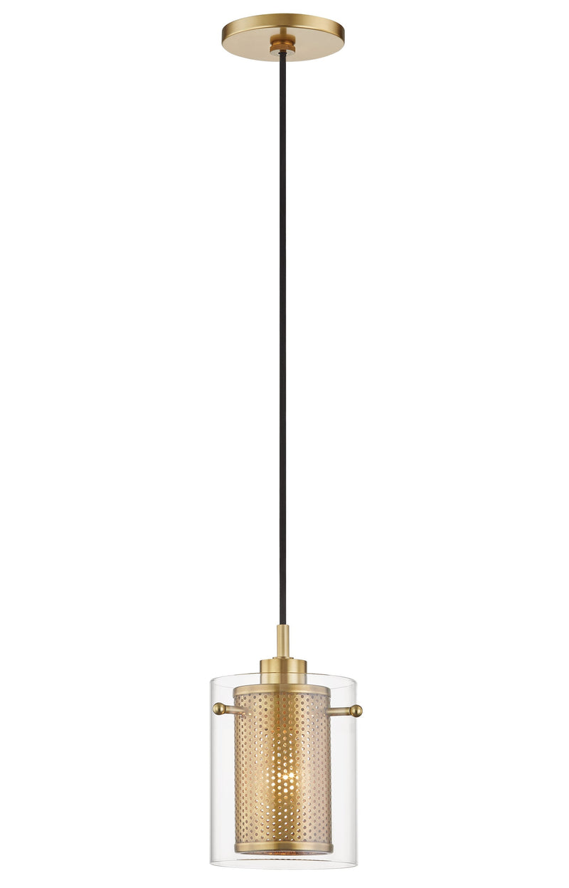 Lighting - Pendant Elanor 1 Light Pendant // Aged Brass 