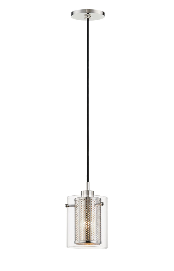 Lighting - Pendant Elanor 1 Light Pendant // Polished Nickel 