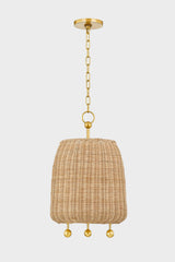 Lighting - Pendant Elena 1 Light Pendant // Aged Brass // Large 