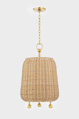 Lighting - Pendant Elena 1 Light Pendant // Aged Brass // Small 