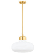 Lighting - Pendant Eliana 1 Light Pendant // Aged Brass 