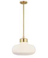 Lighting - Pendant Eliana 1 Light Pendant // Aged Brass 