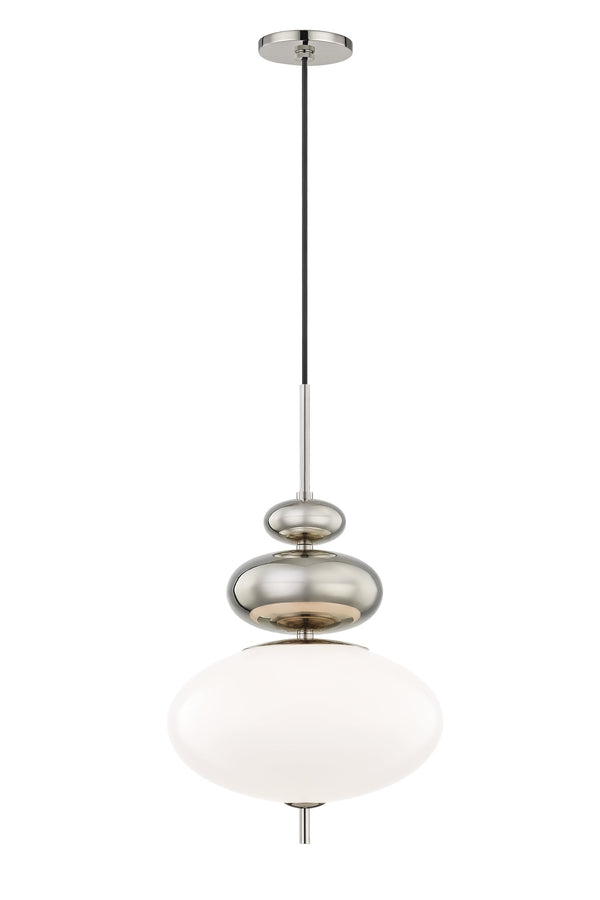 Lighting - Pendant Elsie 1 Light Pendant // Polished Nickel 