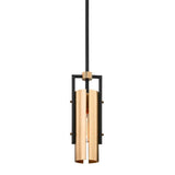 Lighting - Pendant Emerson 1lt Mini Pendant // Carbide BLK & Brushed Brass 