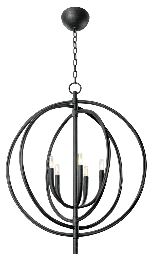 Lighting - Pendant Fillea 5 Light Pendant // Black Iron 