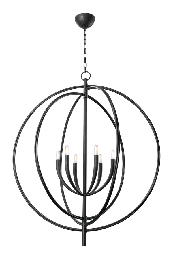 Lighting - Pendant Fillea 6 Light Pendant // Black Iron 