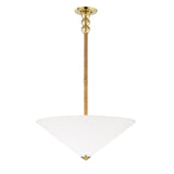 Lighting - Pendant Flare 2 Light Pendant // Aged Brass 