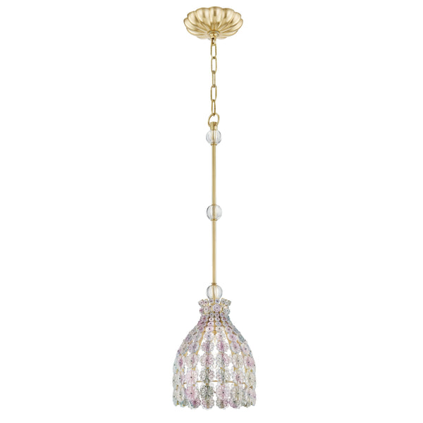 Lighting - Pendant Floral Park 1 Light Pendant // Aged Brass 