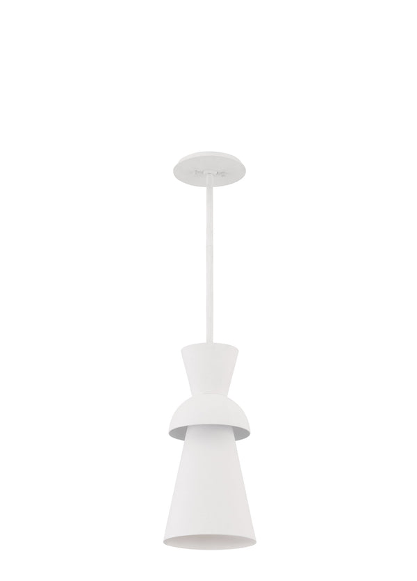 Lighting - Pendant Florence 1 Light Pendant // Gesso White 