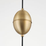 Lighting - Pendant Fontana 1 Light Pendant // Patina Brass // Large 