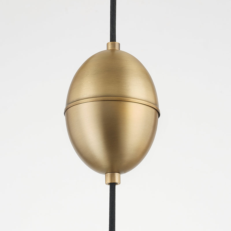 Lighting - Pendant Fontana 1 Light Pendant // Patina Brass // Large 